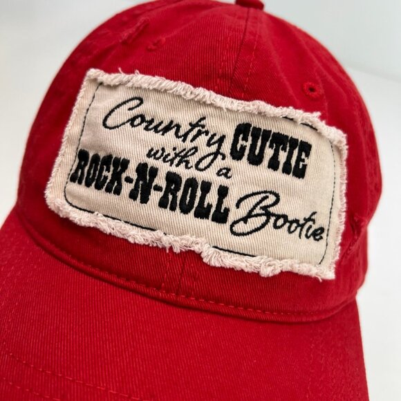 Country Hat Women Strap One Size Cutie Rock Roll Distress Party Cap Gym Core Ni main image 11